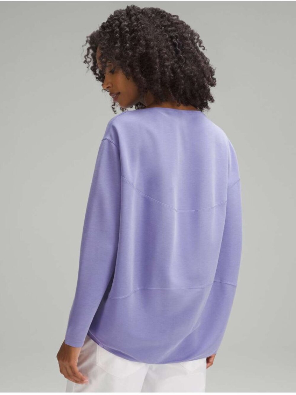 Lululemon Back in Action Long-Sleeve Shirt *Pique Dark Lavender - Picture 2 of 8